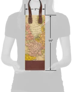 Vintage Map Beverage Bag, 1-Count