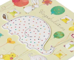 Warm and Happy Wishes New Baby Greeting Card – Designed by House of Turnowsky