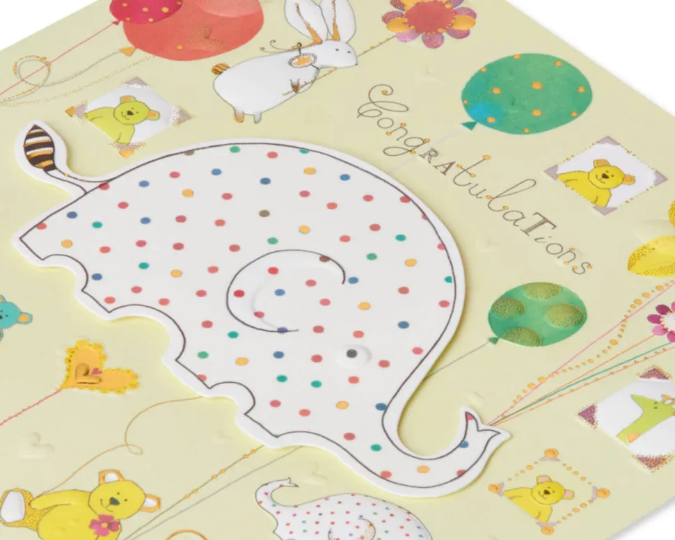 Warm and Happy Wishes New Baby Greeting Card – Designed by House of Turnowsky
