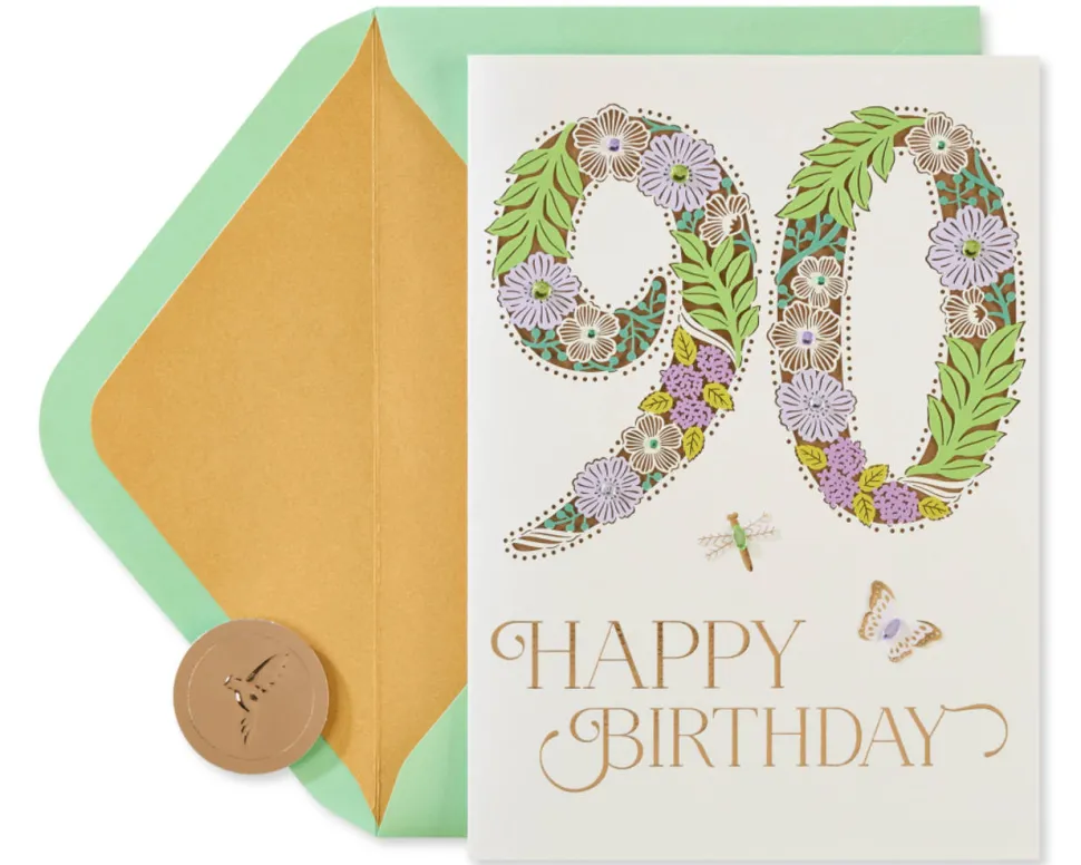 Warm Memories 90th Birthday Greeting Card