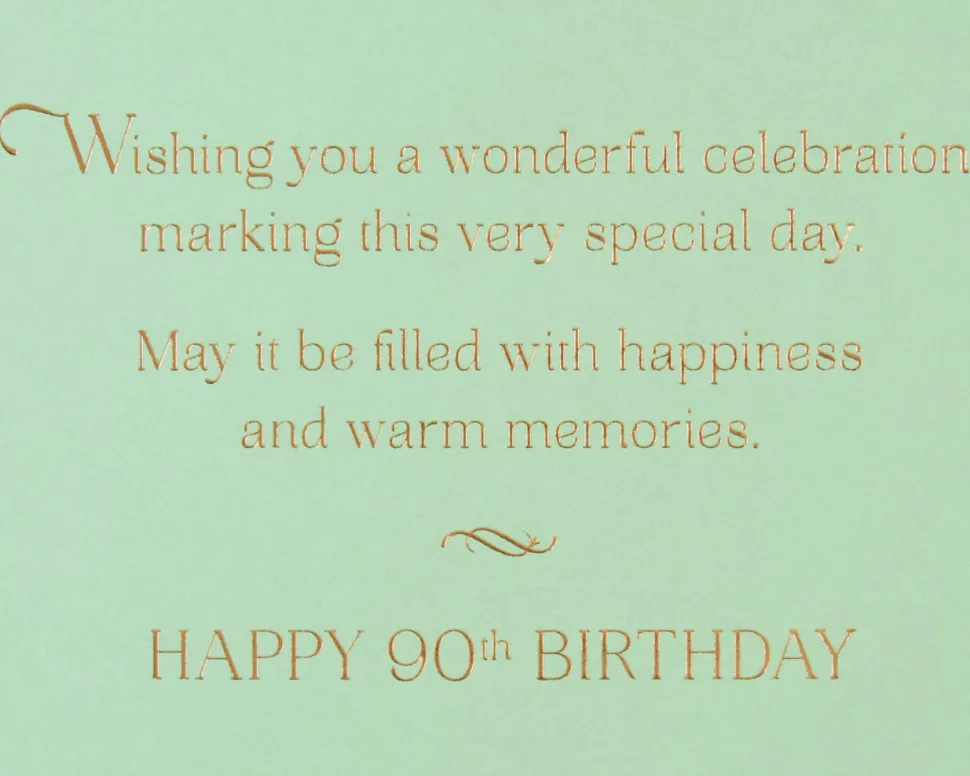 Warm Memories 90th Birthday Greeting Card