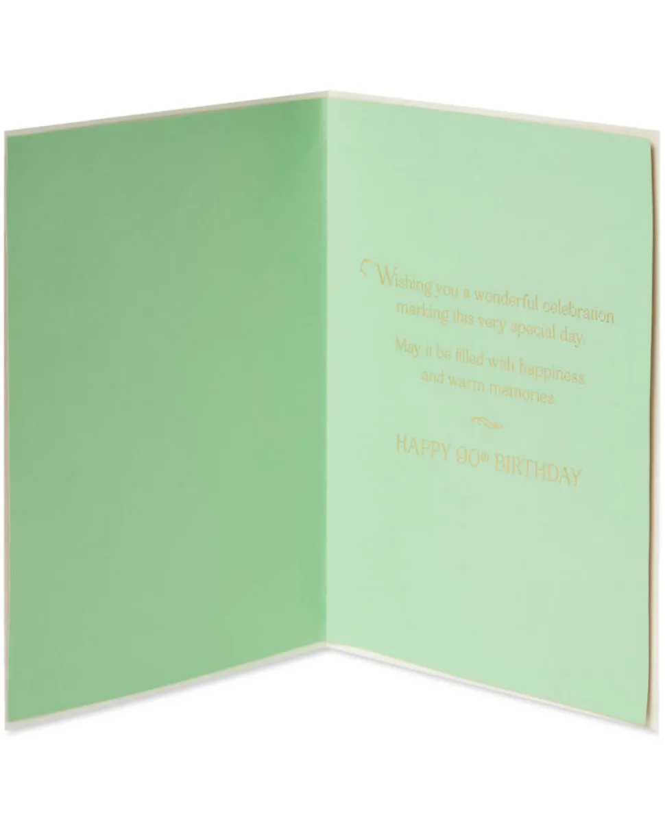 Warm Memories 90th Birthday Greeting Card