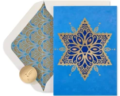 Warmest Hanukkah Wishes Hannukah Boxed Cards, 8-Count