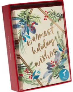 Warmest Holiday Wishes Holiday Boxed Cards, 14-Count