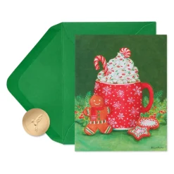 Warmest Wishes Christmas Boxed Cards with Envelopes – Designed by Bella Pilar, 20-Count
