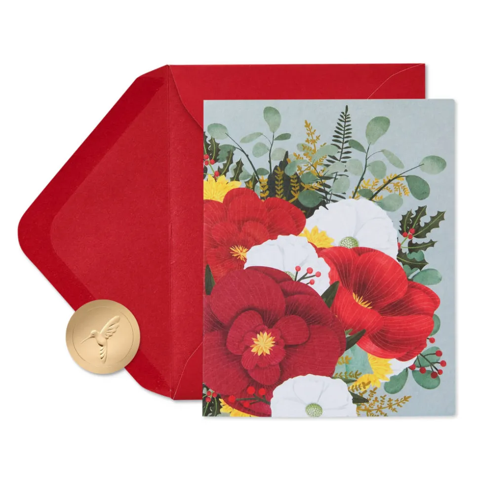 Warmest Wishes Christmas Boxed Cards with Envelopes, 20-Count