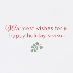 Warmest Wishes Christmas Boxed Cards with Envelopes, 20-Count