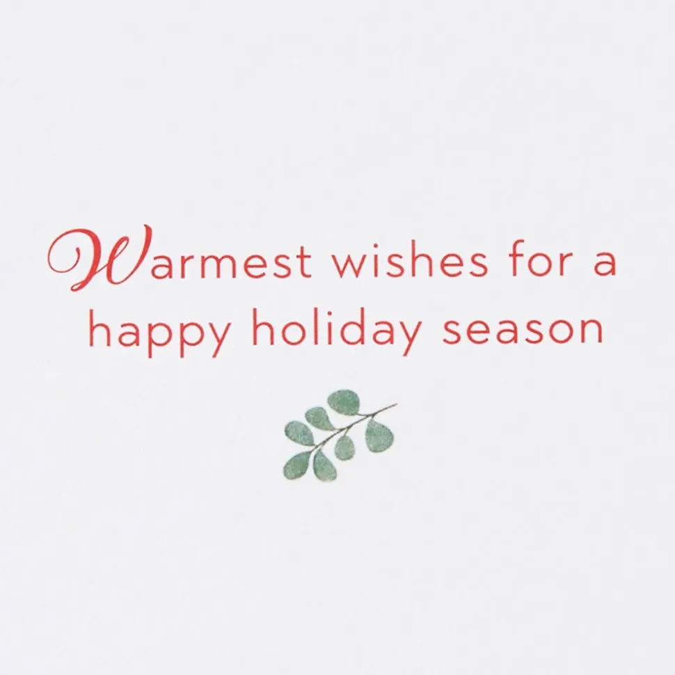 Warmest Wishes Christmas Boxed Cards with Envelopes, 20-Count