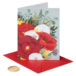 Warmest Wishes Christmas Boxed Cards with Envelopes, 20-Count
