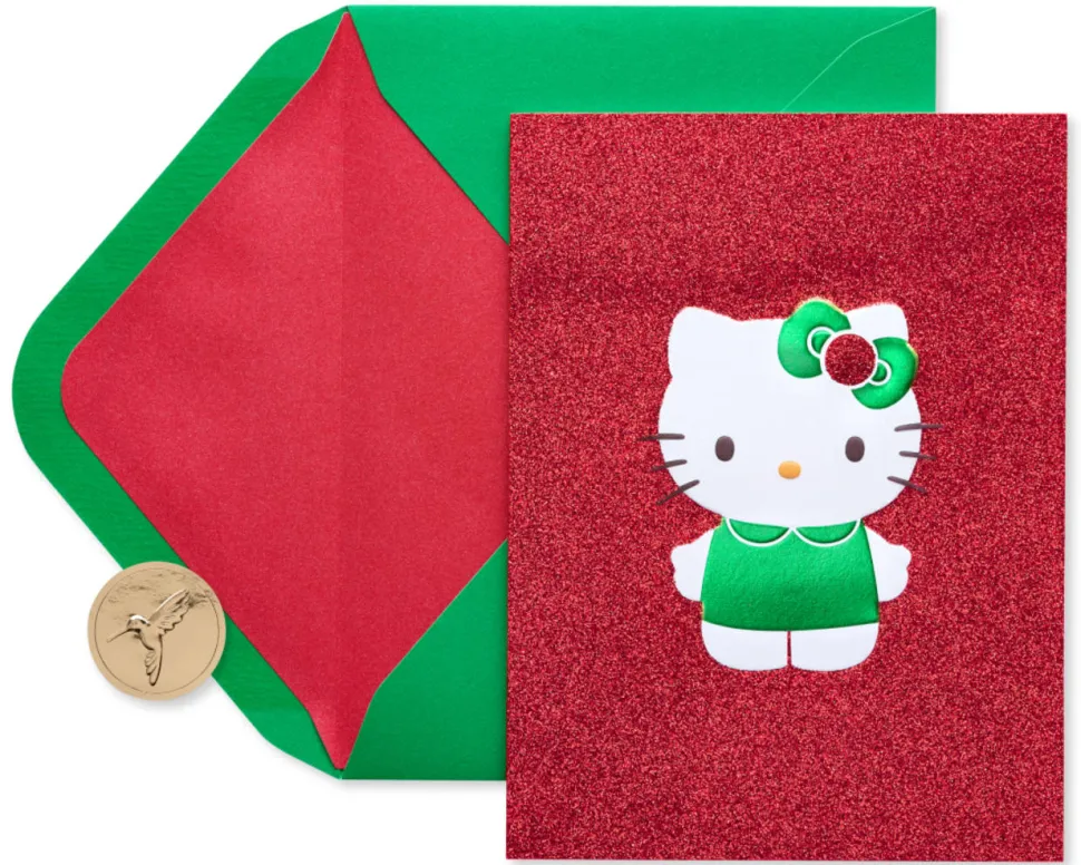 Warmest Wishes Hello Kitty Christmas Boxed Cards, 12-Count