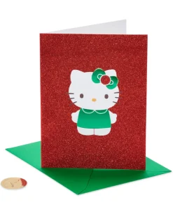 Warmest Wishes Hello Kitty Christmas Boxed Cards, 12-Count