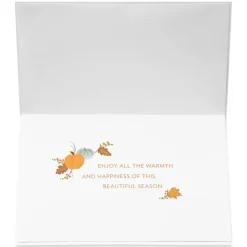 Warmth and Happiness Thanksgiving Greeting Card