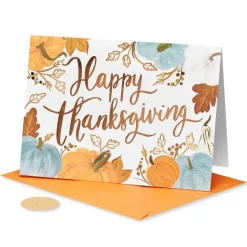 Warmth and Happiness Thanksgiving Greeting Card
