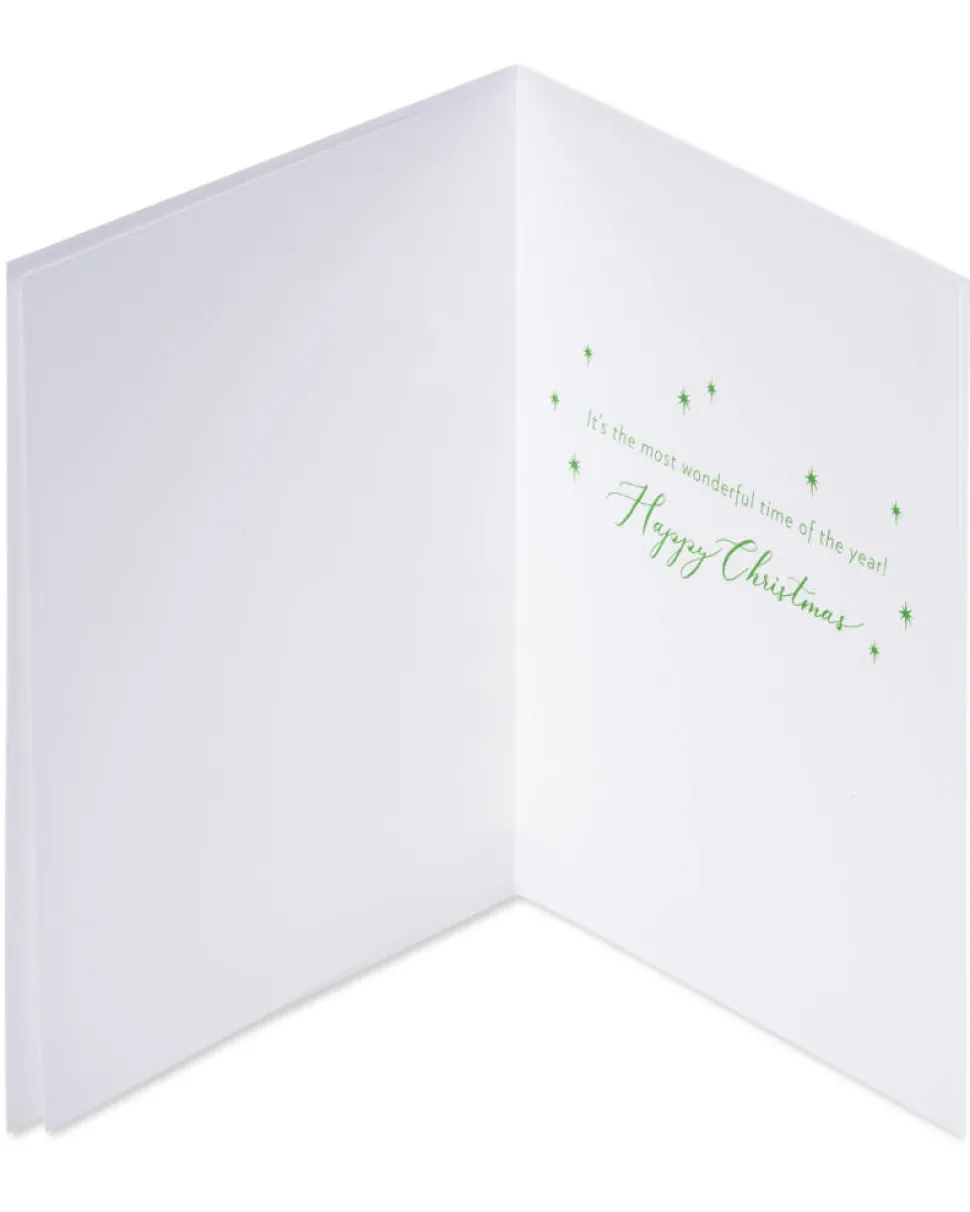 Watercolor Christmas Tree Christmas Greeting Card