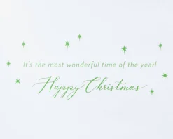 Watercolor Christmas Tree Christmas Greeting Card