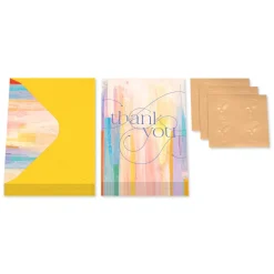 Watercolor 14-Count Blank Thank You Greeting Cards with Envelopes