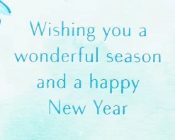 Watercolor Snowflakes Happy Holidays Greeting Card