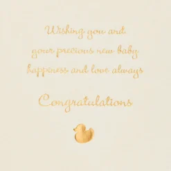 Welcome Little One New Baby Greeting Card