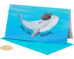 Whale Done Funny Graduation Greeting Card