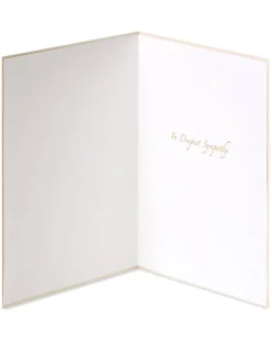 White Crocus Vellum Sympathy Greeting Card