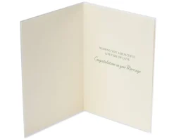 White Flowers Wedding Greeting Card