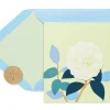 White Rose Friendship Blank Greeting Card