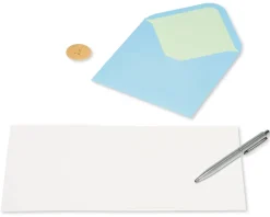 White Rose Friendship Blank Greeting Card