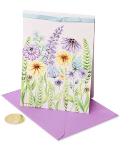 Wildflowers Blank Thinking of You Greeting Card