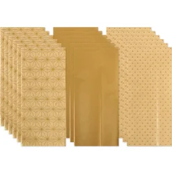 Winter Wonderland Gold Holiday Tissue Paper, 18 Sheets