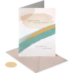 Wish My Words Could Be A Comfort Blank Sympathy Greeting Card