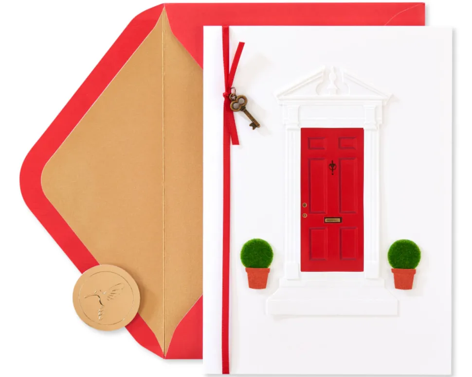 Wishes for Happiness New Home Greeting Card
