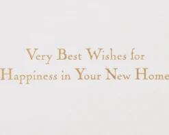 Wishes for Happiness New Home Greeting Card