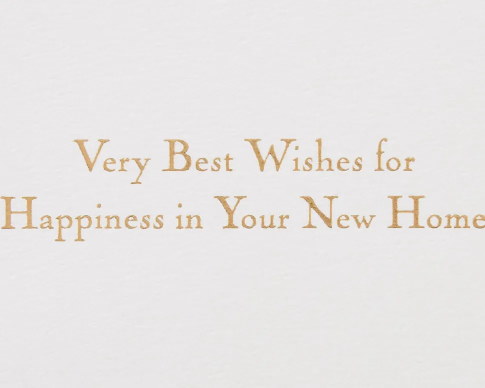 Wishes for Happiness New Home Greeting Card