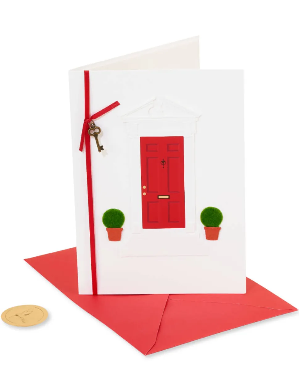 Wishes for Happiness New Home Greeting Card