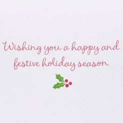 Wishing You a Happy and Festive Holiday Season Christmas Greeting Card