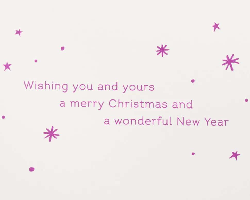 Wishing You and Yours A Merry Christmas Greeting Card