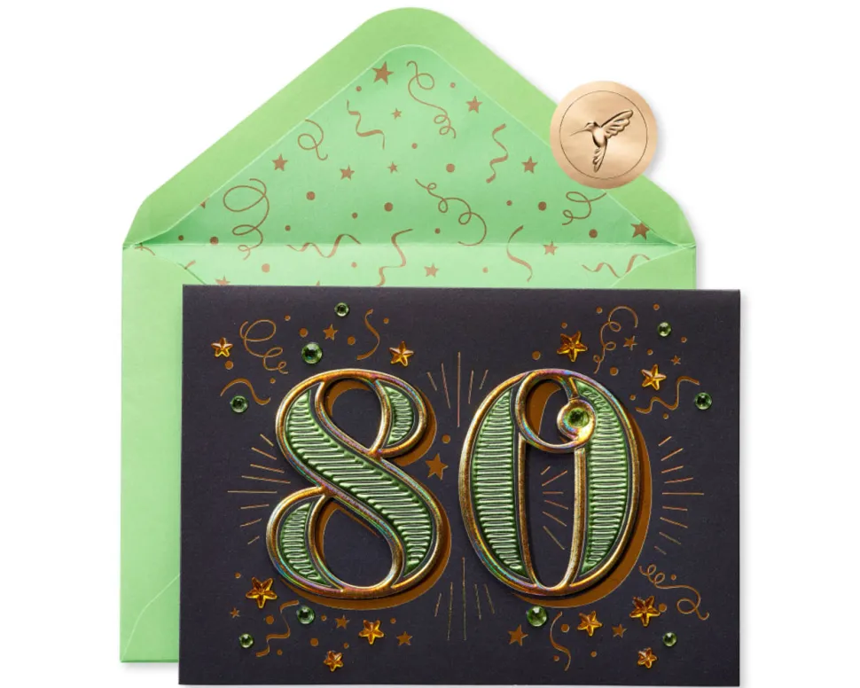 Wishing You Every Happiness 80th Birthday Greeting Card