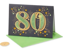 Wishing You Every Happiness 80th Birthday Greeting Card