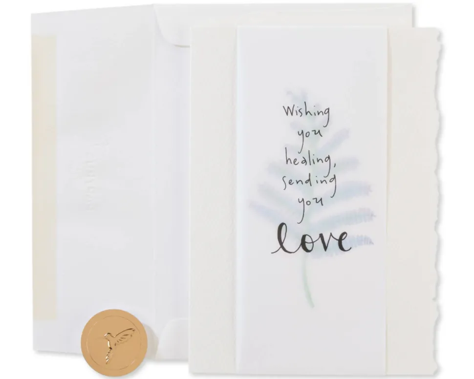 Wishing You Healing Blank Sympathy Greeting Card