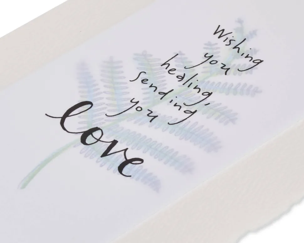 Wishing You Healing Blank Sympathy Greeting Card