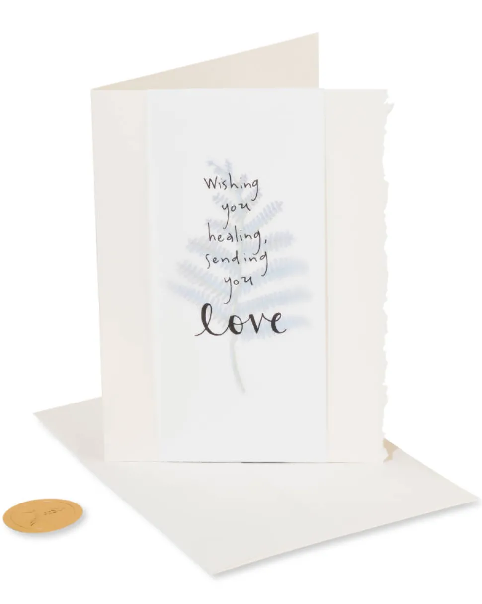 Wishing You Healing Blank Sympathy Greeting Card