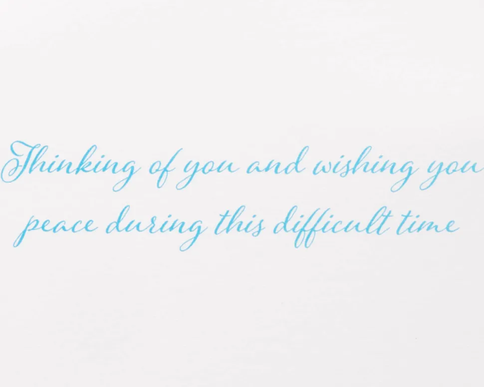 Wishing You Peace Sympathy Greeting Card