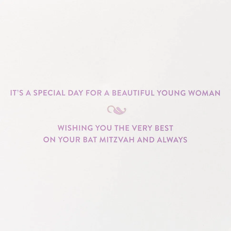 Wishing You The Very Best Bat Mitzvah Greeting Card