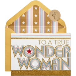 Wonder Woman Birthday, Thank You, Friendship Greeting Card
