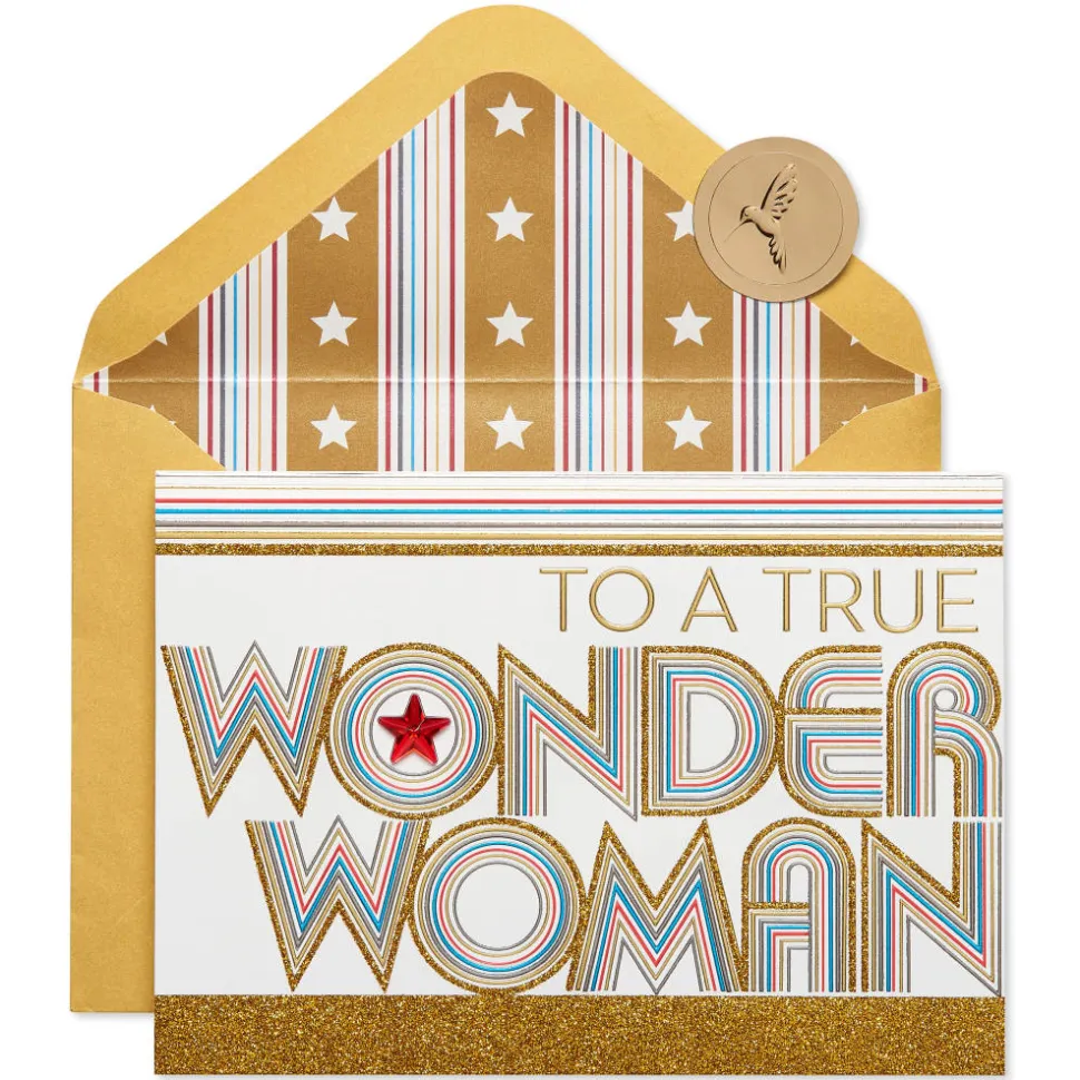 Wonder Woman Birthday, Thank You, Friendship Greeting Card