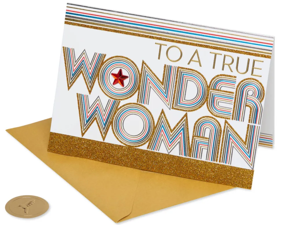 Wonder Woman Birthday, Thank You, Friendship Greeting Card