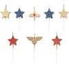Wonder Woman Stars Cake Topper Birthday Candles, 8-Count