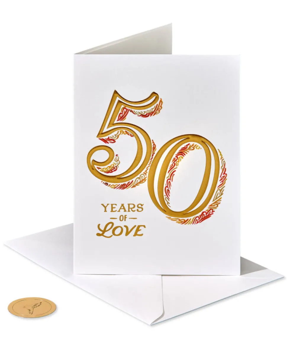 Wonderful Memories 50th Anniversary Greeting Card for Couple