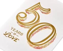 Wonderful Memories 50th Anniversary Greeting Card for Couple