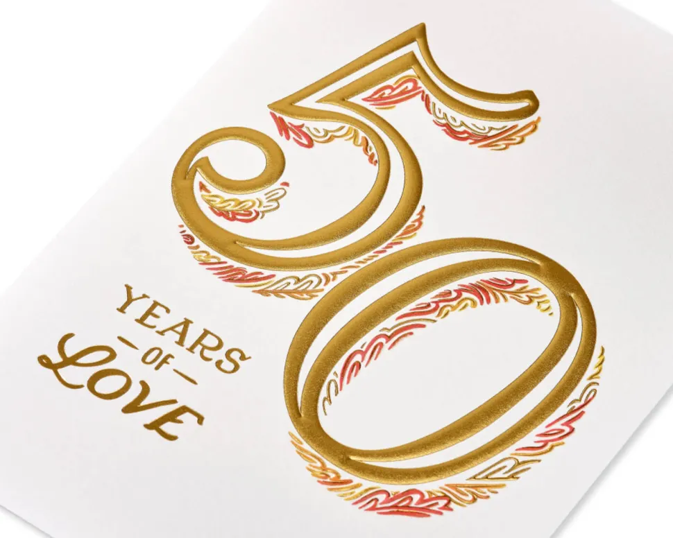 Wonderful Memories 50th Anniversary Greeting Card for Couple